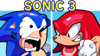 Friday Night Funkin Sonic VS Knuckles  Sonic 3 amp Knuckles LOCKON FULL WEEK FNF ModTails [upl. by Baras]