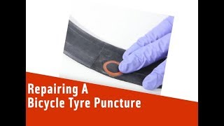 Repairing A Bicycle Tyre Puncture [upl. by Llywellyn]