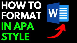 How To Format APA Style In Microsoft Word [upl. by Kcirdaed]