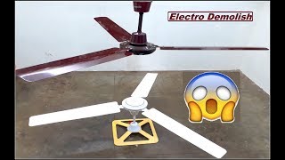 Ceiling Fan Falling on another Ceiling Fan 😨 While Both Spinning in Full Speed [upl. by Antin]