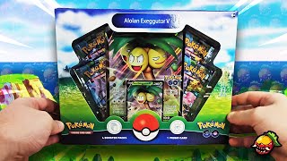 Opening the Alolan Exeggutor V Pokemon GO Box [upl. by Kemppe]