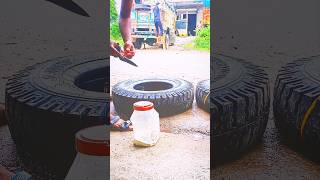 new tyre fittingcar tyre skills tires [upl. by Eppilihp]