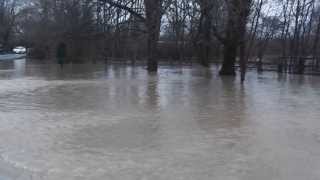 Flooding in Horley Surrey on Mill Lane [upl. by Burrell]