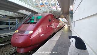 🐧 Thalys TGV  🇧🇪 LiègeGuillemins  14 August 2023 [upl. by Ainedrag]