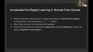 EC22 Flash Video Faster NoRegret Learning for ExtensiveForm Coarse Correlated Equilibria [upl. by Brownley]