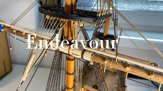 Endeavour  154 Scale Model  Step By Step Video Build  Rigging 2 Part 47 [upl. by Brebner]