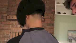 Buzzing the nape clipper cut bobbed short 1920s haircut [upl. by Palestine301]