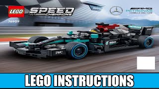 LEGO Instructions  Speed Champions  76909  MercedesAMG F1 W12 E Performance Book 1 [upl. by Eleahcim]