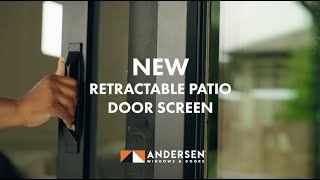 New Retractable Screen for Andersen Patio Doors  Andersen Windows [upl. by Dirrej]