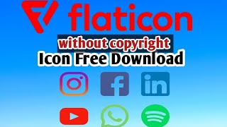 How To Use Flaticon  100 Free icons  Flaticon Tutorial [upl. by Ahsaela]