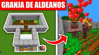 Cómo Hacer una Granja de Aldeanos  Minecraft Java 120 [upl. by Ynnoj114]