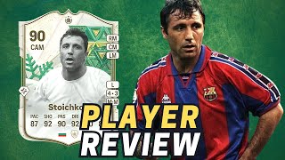 Hristo Stoichkov Winter Wildcards ICON EAFC 24 REVIEW [upl. by Assirrem]