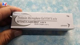 Retino A micro 004gel  Tretinoin microsphere 004gel uses side effects benefit Review Hindi [upl. by Quackenbush]