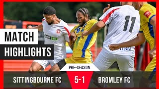 Sittingbourne FC vs Bromley FC U23s Presesson [upl. by Pradeep152]