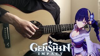 Raiden Shogun Judgement of Euthymia  FingerStyle Guitar Cover Genshin Impact [upl. by Bernete]