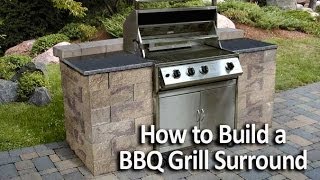 How to Build a BBQ Grilling Station or Grill Surround [upl. by Kosak]