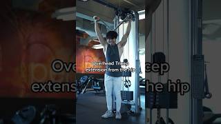 Cable overhead tricep extension from above vs below [upl. by Onilegna]