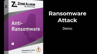 ZoneAlarm AntiRansomware Attack  Demo [upl. by Arrik750]