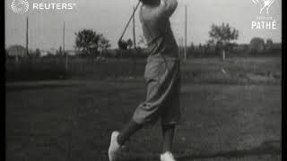 ITALY  GOLF Gene Sarazen v Johnny Farrell 1929 [upl. by Leilani]