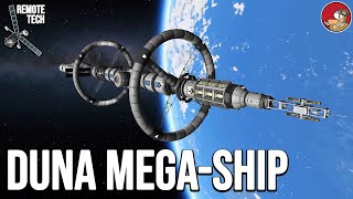 Duna Interplanetary MegaShip Construction and Assembly in KSP [upl. by Amye]