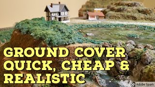 Quick Cheap and Realistic Ground cover ShrubsFoliage for Model train layouts [upl. by Franny522]