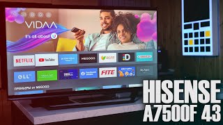 ДОСТУПНЫЙ 4К  Обзор Hisense 43A7500F [upl. by Eerhs]