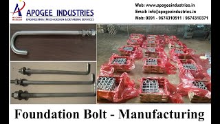 Manufacturing of Foundation Bolt Anchor Bolt L Bolt J Bolt Straight Type  Diameter 16mm to 64mm [upl. by Albric840]