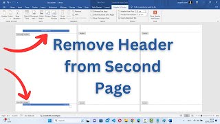 How to Remove Header From Second Page in Word 2024 [upl. by Imoian839]