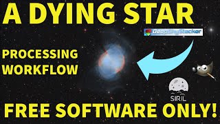 Astrophotography processing  FREE SOFTWARE ONLY [upl. by Oleta780]