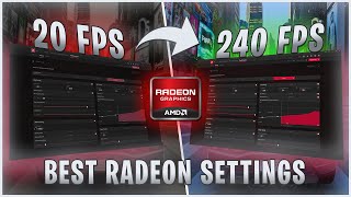 AMD RADEON BEST SETTINGS to OPTIMIZE GAMING amp PERFORMANCE [upl. by Onivla]