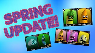 NEW SPRING UPDATE IN ROBLOX BANANA EATS NEW SKINS BEACONS AND CODE [upl. by Chip244]