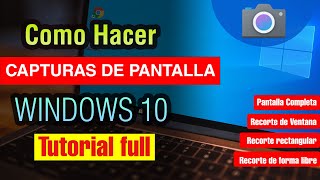 Cómo hacer una Captura de Pantalla en pc Windows 10 [upl. by Retsek]