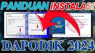 PANDUAN\CARA INSTALASI DAPODIK TERBARU 2024 [upl. by Dag]