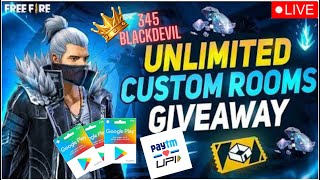 FREE FIRE LIVE CUSTOM ROOM GIVEAWAY  FF LIVE TEAM CODE GIVEAWAY  freefirelive gyangaming ff [upl. by Ihc531]