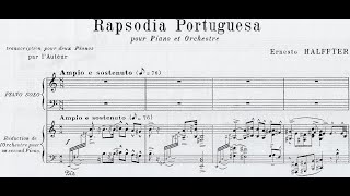 Ernesto HALFFTER RAPSODIA PORTUGUESA para Piano y Orquesta 193739 rev1951 PnoReduc Score [upl. by Atteuqram680]