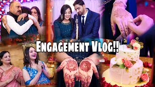 Anukritis ENGAGEMENT VLOG  💍✨❤️🧿 AnurajKiShaadi [upl. by Donna]