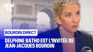 Delphine Bato face à JeanJacques Bourdin en direct [upl. by Aelsel]