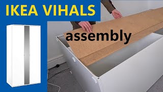 Ikea Vihals wardrobe assembly [upl. by Chenay609]