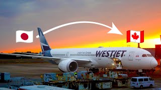 WestJet 787 Review  Tokyo to Calgary  Economy Class [upl. by Anytsirhc169]