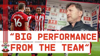 POSTMATCH REACTION  Ralph Hasenhüttl praises Southamptons display in 21 win over Tottenham [upl. by Aneekal]