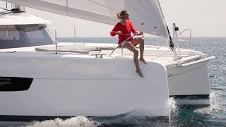 New 45  Fountaine Pajot Sailing Catamarans  Video Clip [upl. by Nemhauser]