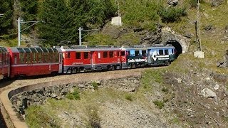 Bernina Express  Part 1  Pontresina to Tirano [upl. by Nylyrehc]