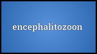 Encephalitozoon Meaning [upl. by Gert]