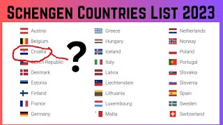 Schengen visa  2023 Country in Schengen zone  Europion Countries of list in 2023 schengenlist [upl. by Craig]