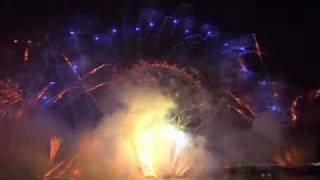 London Fireworks on New Years Day 2008  New Year Live  BBC One [upl. by Ameerahs]