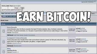 Earning Bitcoin From Posting On BITCOINTALK Forums [upl. by Akinahs]