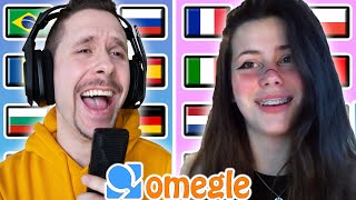 Singing Famous Songs in 10 Different Languages on Omegle [upl. by Nidak625]