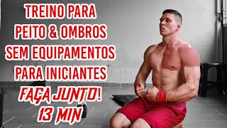 Treino de PEITO amp OMBROS para INICIANTES  13min [upl. by Phene499]