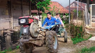 The Process of Moving Fruit Trees to Plant on the Farm Buying a New Tractor  Family Farm [upl. by Ariel]