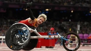 Athletics  Womens 100m  T52 Final  London 2012 Paralympic Games [upl. by Lednek258]